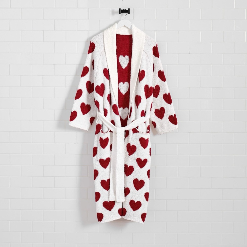Pottery Barn bathrobe. Hearts design. Brand new. NWT. XL